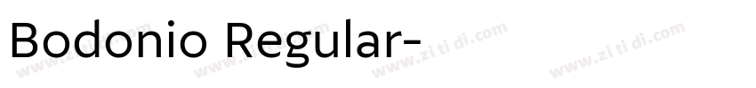 Bodonio Regular字体转换